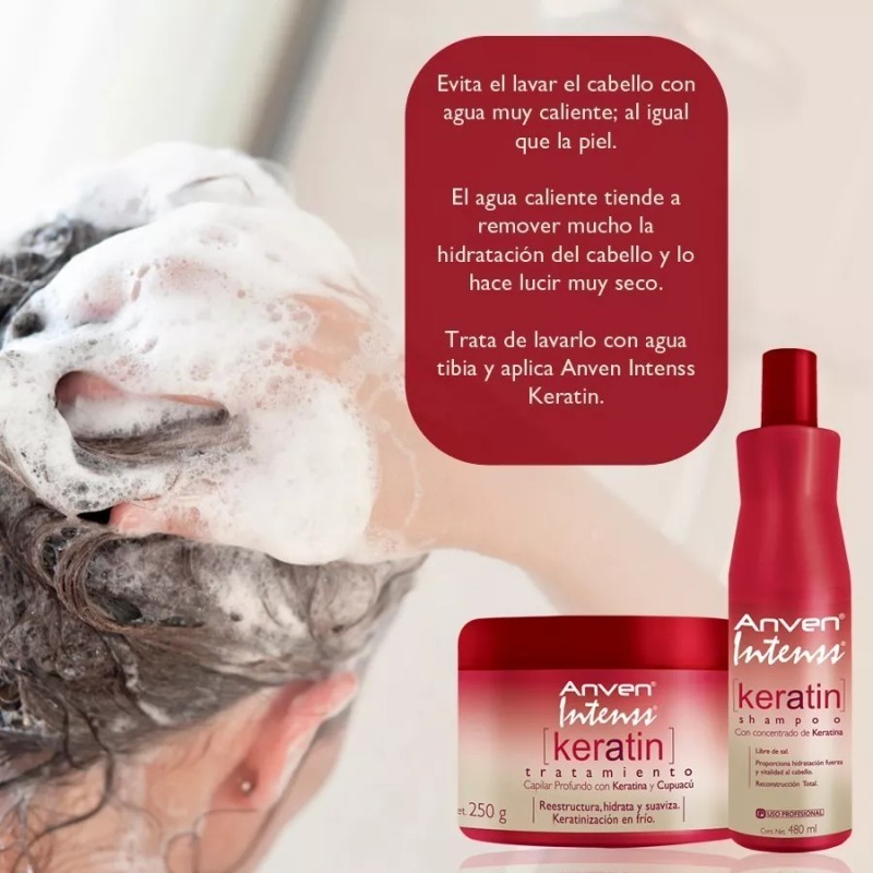 Anven Tratamiento De Keratina Cabello Procesado Anven Intenss