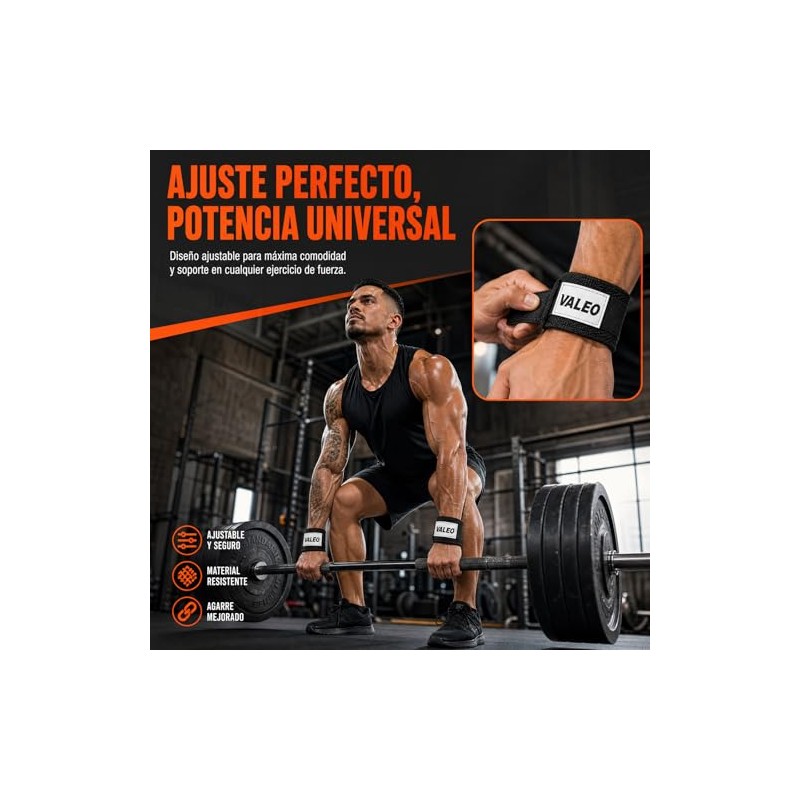4 Piezas Straps para Gym, Correas de Levantamiento de Pesas