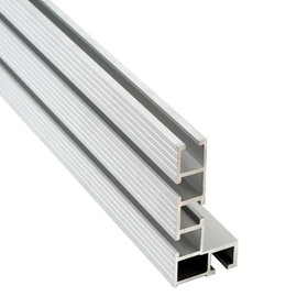 JCFANTS 75 Type Table Saw Fence, Aluminum Miter Fence, Miter Gauge Fence, Multi T-Track Fence for Woodworking (Sliver)