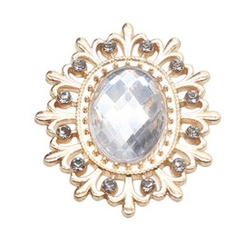 10PCS 28 * 25MM Rhinestone Buttons for Needlework Sewing Flatback Embellishments Decorative Button for Clothing DIY Manualidades Wedding Accessories Decorative