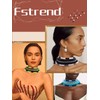 Fstrend Conjunto de collar y pendientes bohemios tribales con capas