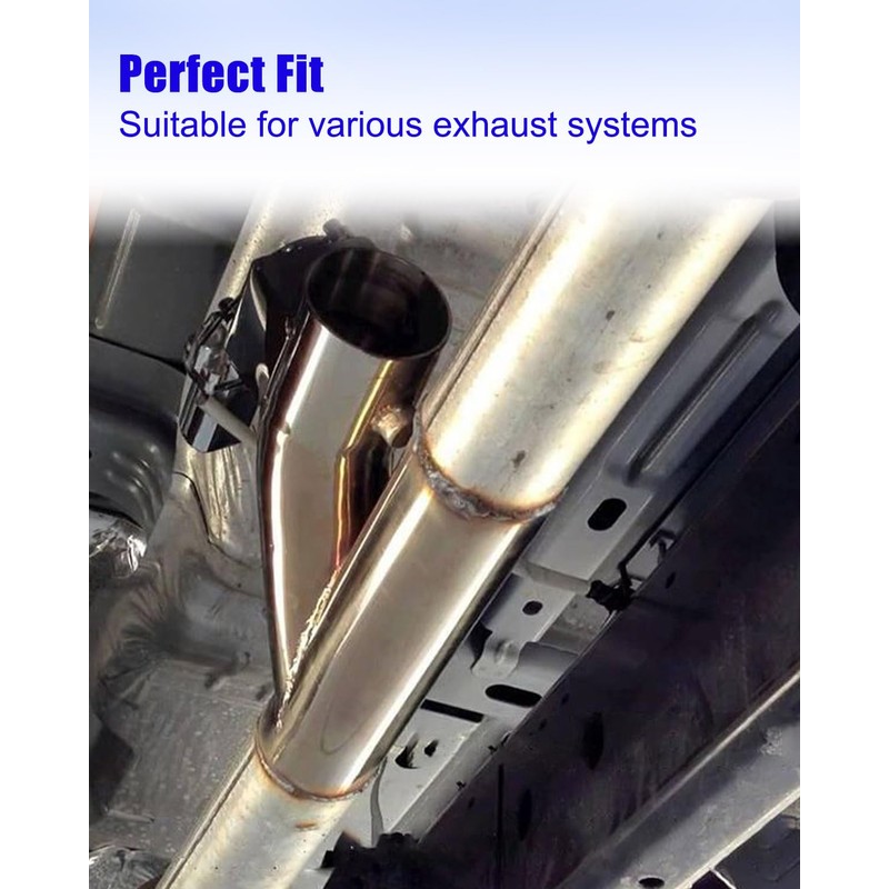 3.5" Exhaust Clamp Stainless Steel, Exhaust Tacking Band Clamp-On for