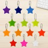 MAXQUU Pack of 13 Colourful Reflective Star Pendants, Children's Reflective
