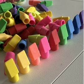 101 Pencil Top Eraser Caps Latex Free