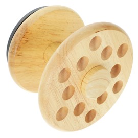 Minkissy Hair Cutting Scissors Storage Box Wooden Desktop Scissor Holder Barber Shear Organizer