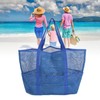 Mesh Beach Bag with 8 Pockets Waterproof Large Capacity Portable