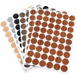 54Pcs/Set Wooden Furniture Self Adhesive Screw Cap Cover Hole Stickers Wood Craft Desk Cabinet Drawer Art Sticker Ornament