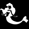 Bargain Max Decals - Mermaid Little Girl Sticker Decal Notebook