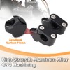 REARACE 7/8" 22mm Handlebar Risers Extension Mount Clamp for ATV/Dirt