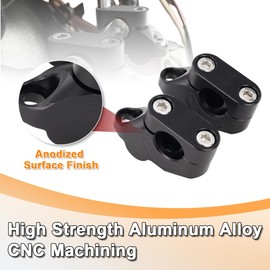 REARACE 7/8" 22mm Handlebar Risers Extension Mount Clamp for ATV/Dirt Bike