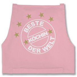 Shirtracer - Apron - Cooking Apron - Damen 1 - Beste Köchin der Welt, 5 Pink