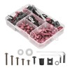 BELOMI Motorcycle Fairing Bolt Kit, 177pcs M5 M6 Motorcycle Windscreen