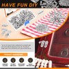 Rustark 20 Sets Silver Antique Small Box Hinges Right Latch