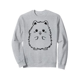 Cute Adorable Hamster Funny Face Furry Friend Sweatshirt