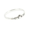 Solid 925 Sterling Silver Claddagh stacking Ring in sizes G-Z
