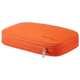 BeeNesting Compression Packing Cubes for travel carry on WaterProof Double Sided Small compressable packing bags 9L/Orange