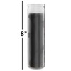 Black Prayer Glass Candle Set - 12 Pack Slightly Scented