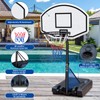 HooKung 37''-56'' Adjustable Height Swimming Pool Basketball Hoop 36 Inch