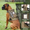 MOOGROU Tactical Dog Harness and Leash Set for Large Dogs,Heavy