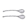 Mariposa Rope Handle Salad Servers, Silver