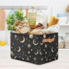 Moon Sun Storage Baskets with Handles,Foldable Cubes Storage Box Bin,Waterproof