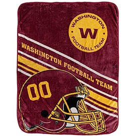 Northwest Company Washington Football Team Slant Raschel Throw Blanket