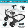 YSKMO Motorcycle Front Wheel Lift Stand, Black,500lbs Capacity,1.5“ Tube