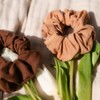 Kooshoo Plastic-Free Scrunchies - Macchiato Brown, 2 Pack