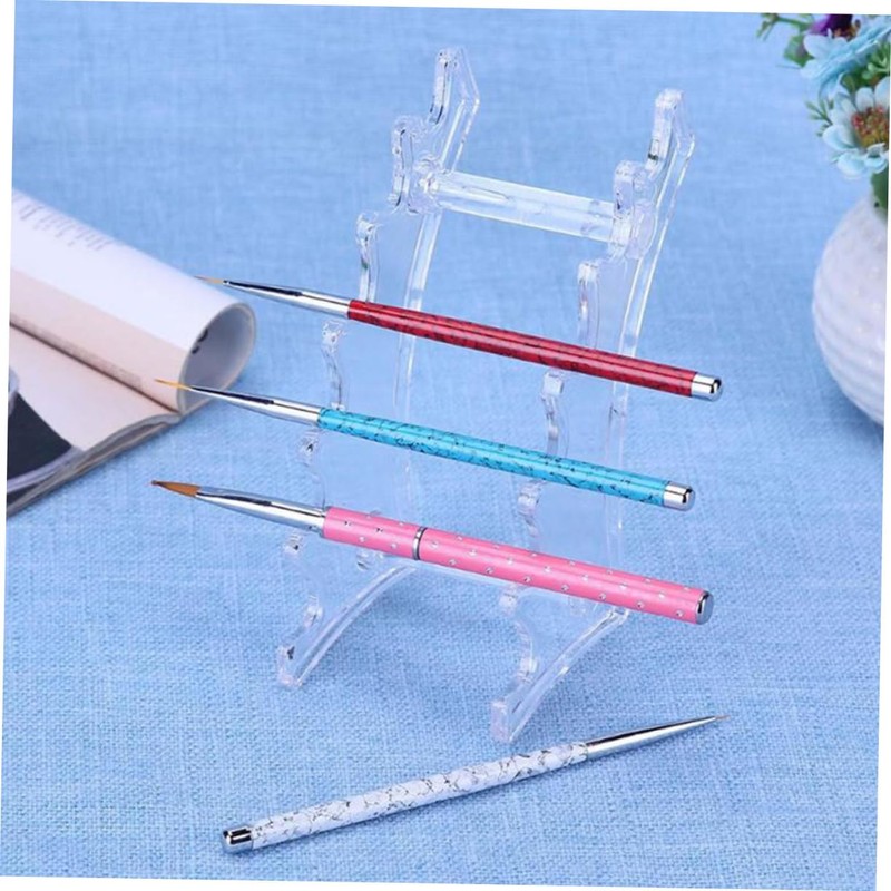 Healeved 2pcs Makeup Brush Holder Display Stand Slots Organizer for