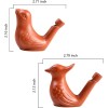Handcrafted Clay Bird Water Whistles - 2 Unique Styles for