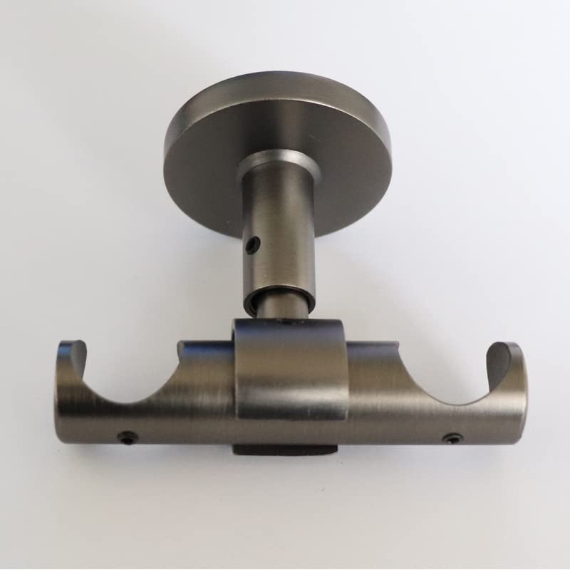 Refila 2 Pack Diameter 19mm(0.75 inch) Double Curtain Rod Bracket