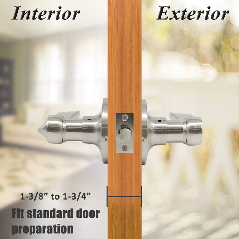 Probrico (4 Pack) Wave Style Keyed Alike Entry Levers, Keyed