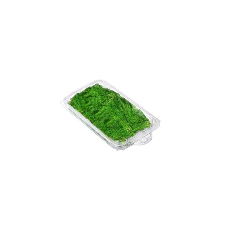 Smygoods Disposable Clear Plastic Clamshell Containers for Herbs, Leak-Proof, Ideal