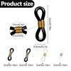 Giantree 40 Pack Eyeglass Chain Connector, Adjustable Anti-Slip Silicone Eyeglass