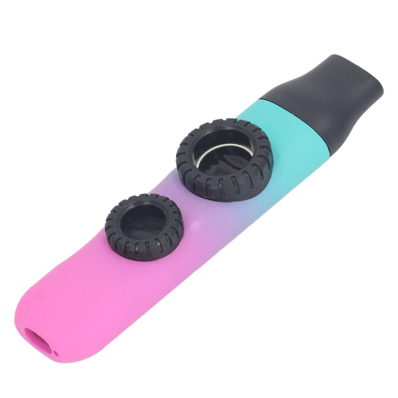 Kazoo Instrument Double Flute Hole Adjustable Tone with Diaphragm Replacement