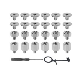 M.2 NVMe SSD Mounting Screws Set, Mounting Kit with Screwdriver for Desktop and Laptop, Compatible with Asus Motherboards