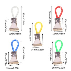 Lmyzcbzl Towel Clips Metal, 5 Pieces Towel Clips, Colourful Towel Clip, Multifunctional Towel Clips, Tea Towels, Towel Holder Clips for Bathroom Kitchen