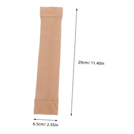 FOMIYES 1 Pair Arm Guard Arm Cast Gloves Cuff Sleeves Men UV Cooling Sleeves UV Sleeves Arm Slings Gaming Sleeve Wrist Wraps Arm Covers Arm Sleeves for Men Women Fake Arm Hand Beige Nylon
