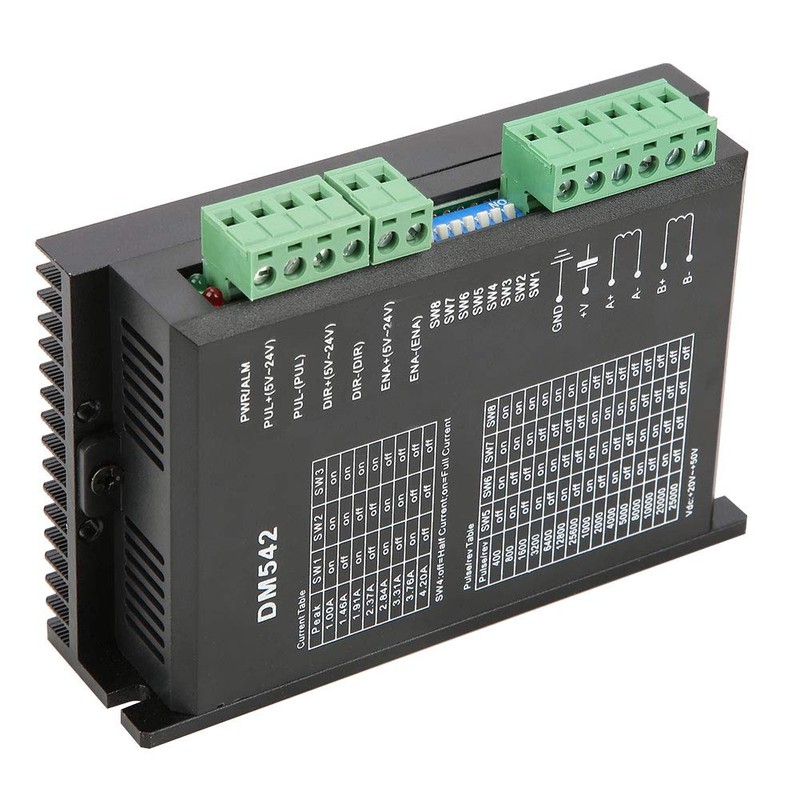Nema 17/23 Stepper Motor Driver, DM542 2-Phase Stepper Motor Driver