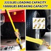 LISHINE 4 Pack Car Tie Down Straps for Trailers Kit,