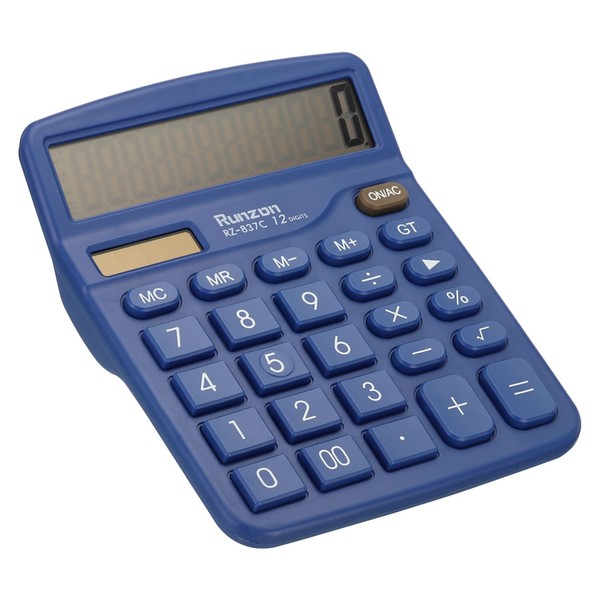 PATIKIL Desk Calculator, 12 Digits Large LCD Display Electronic Calculator