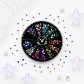 Jamstone color mix mini five-pointed star cubic stone set 3mm, 1 set, mixed single item / 잼스톤 컬러 믹스 미니 오각별 큐빅 스톤세트 3mm, 1세트, 혼합단품