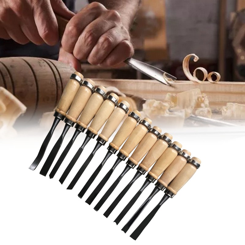 Wood Carving Chisel Set Polished Comfortable Hand Feel Practical Portable