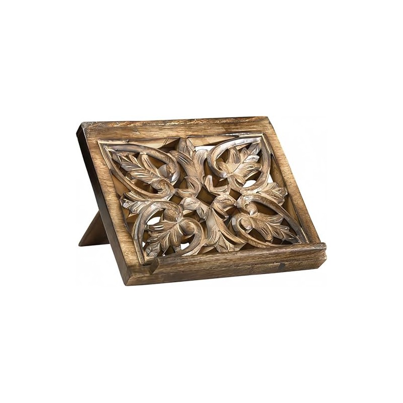 IBLAY Wooden Bible Stand, Adjustable Book Holder (10x8 Inch)