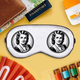 'Vintage Style Woman Portrait' Sleep/Travel Eye Mask (EY00022244)
