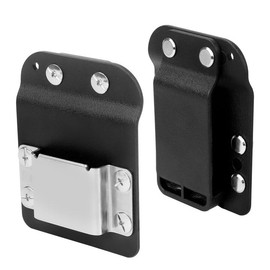 Tool Belt Drill Holder Clip - for 2" Tool Belt Accessories Drill Belt Clip, Tape Measure Clip, Impact Driver Holster and Tactical Cordless Power Tool Belt Clip Replacement (Black