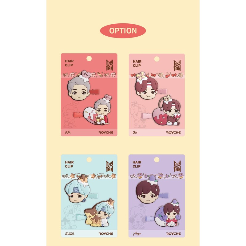ROYCHE TinyTAN Bangs Clip V (Sweet Time) TinyTAN-HCK-D-V Hair Clip