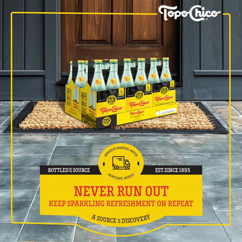 Topo Chico Sabores Tangerine with Ginger Extract 12oz 8pk