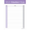 PRICARO Typo Shopping List Purple A6 Pack of 5
