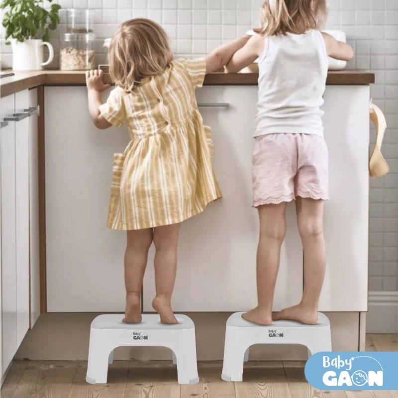 Baby Gaon Banco Para Bebés Taburete Multiusos Infantil Antiderrapante